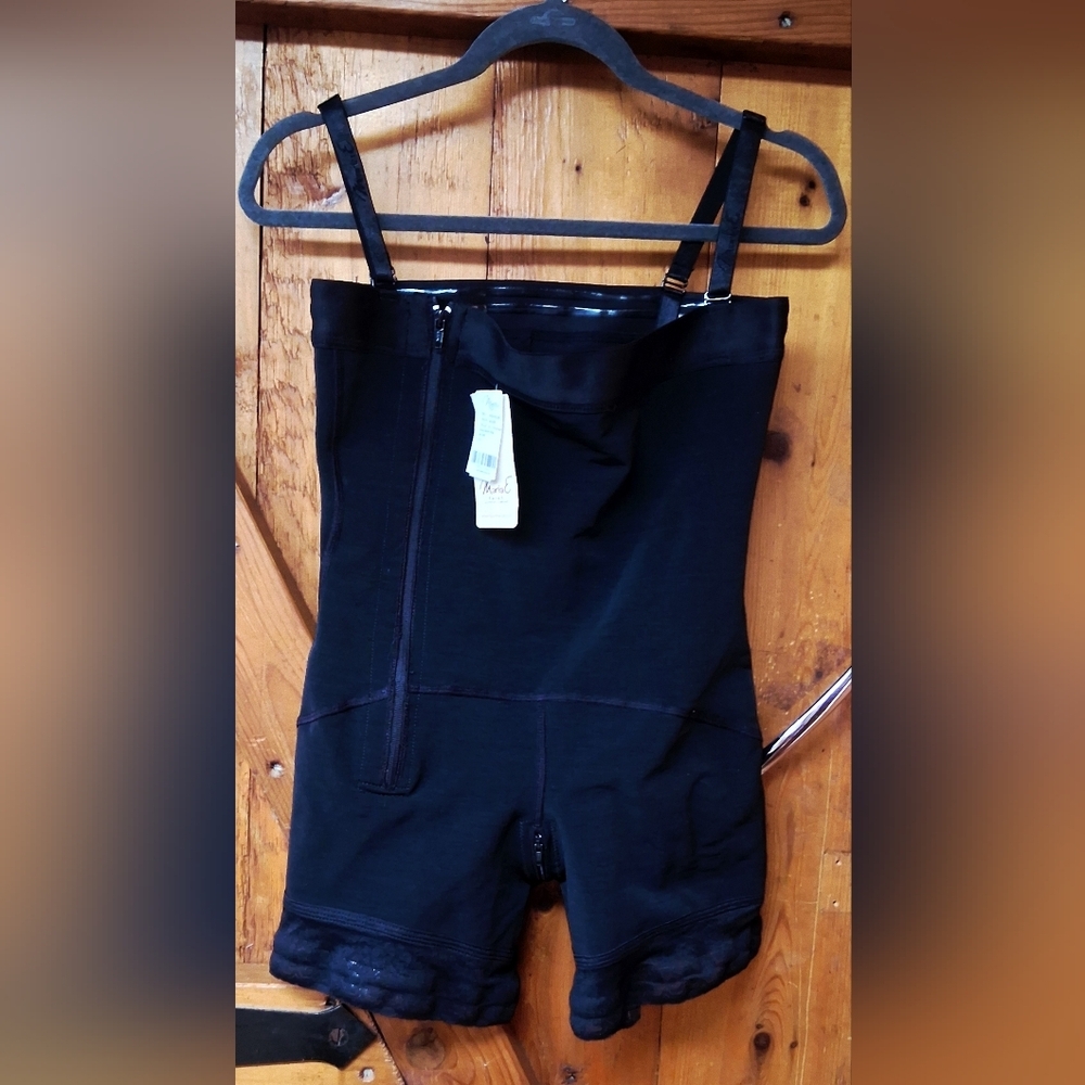 MariaE Faja Cachetera Black 3XL Shapewear Bodysuit with Zipper – Made in Colombi
